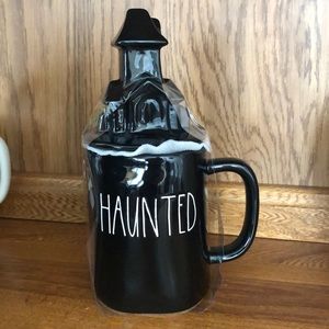 Rae Dunn HAUNTED Mug with Topper
